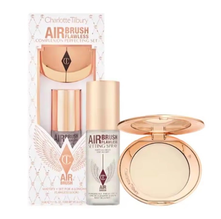 Charlotte Tilbury Airbrush Flawless Setting Spray & Powder Duo – 34ml (New) - Image 1